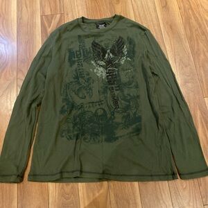 Y2K thermal all over print MMA Elite style long sleeve t shirt